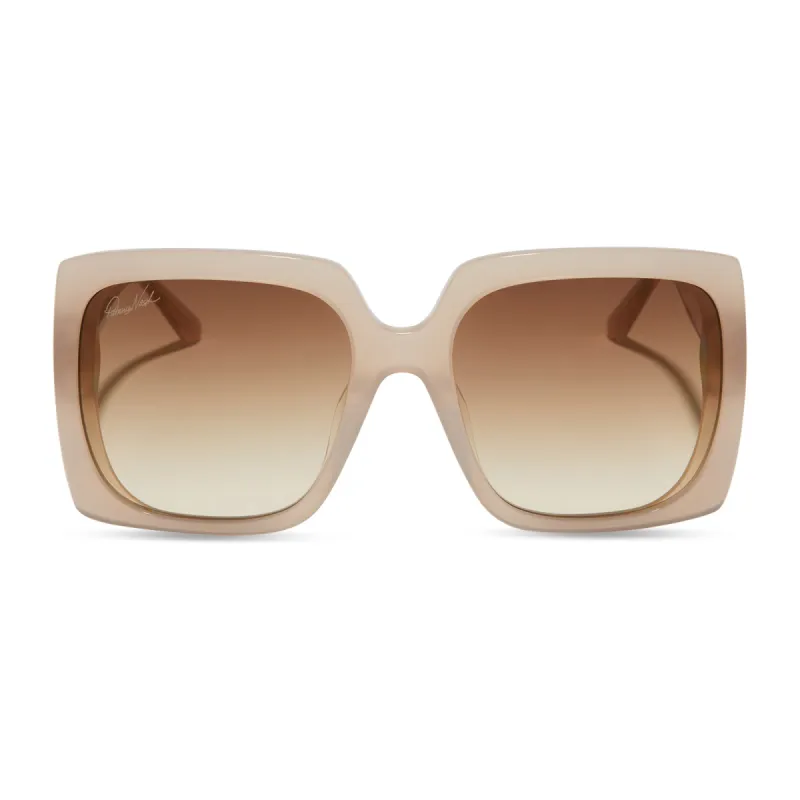 PATRICIA NASH  - JACKIE + NATURALE + BROWN GRADIENT FLASH SUNGLASSES sold by Diff Eyewear
