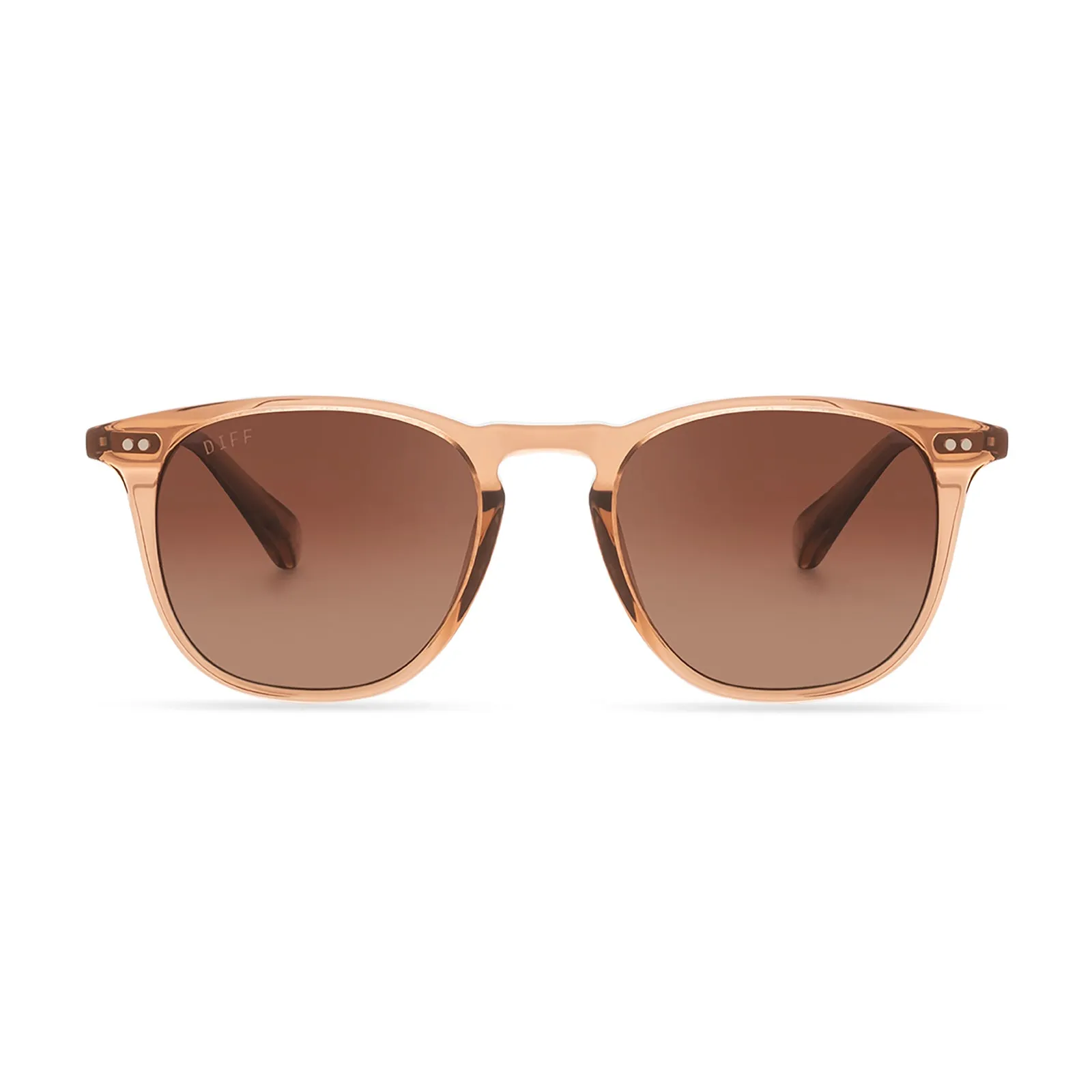 MAXWELL - DUNES CRYSTAL + BROWN GRADIENT POLARIZED SUNGLASSES sold by Diff Eyewear