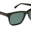WESLEY - DARK OLIVE CRYSTAL + G15 + POLARIZED SUNGLASSES sold by Diff Eyewear