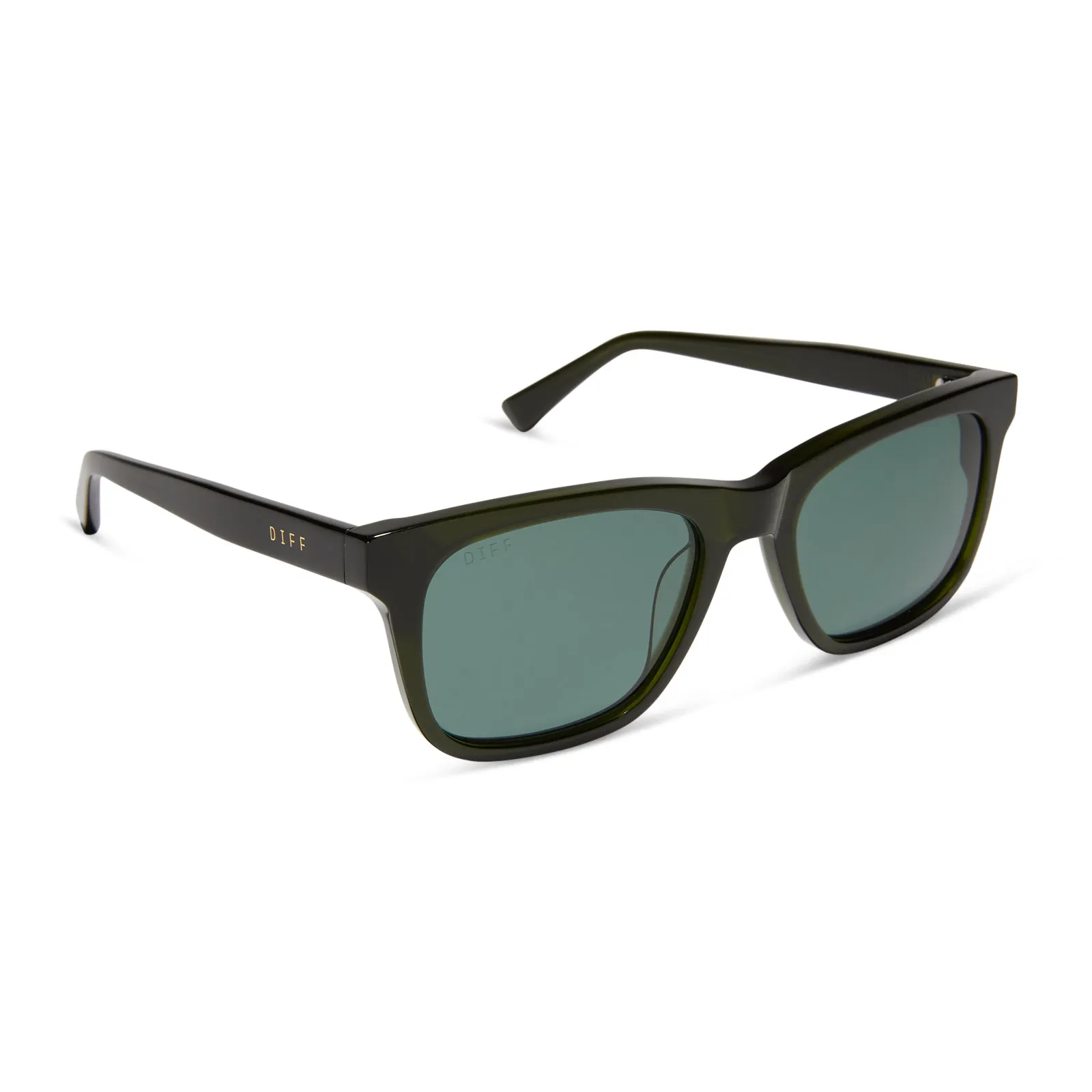 WESLEY - DARK OLIVE CRYSTAL + G15 + POLARIZED SUNGLASSES sold by Diff Eyewear product image thumbnail 2