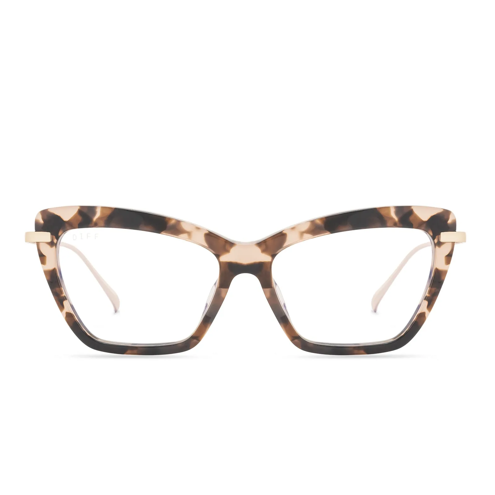 MILA - HIMALAYAN TORTOISE + BLUE LIGHT TECHNOLOGY GLASSES sold by Diff Eyewear