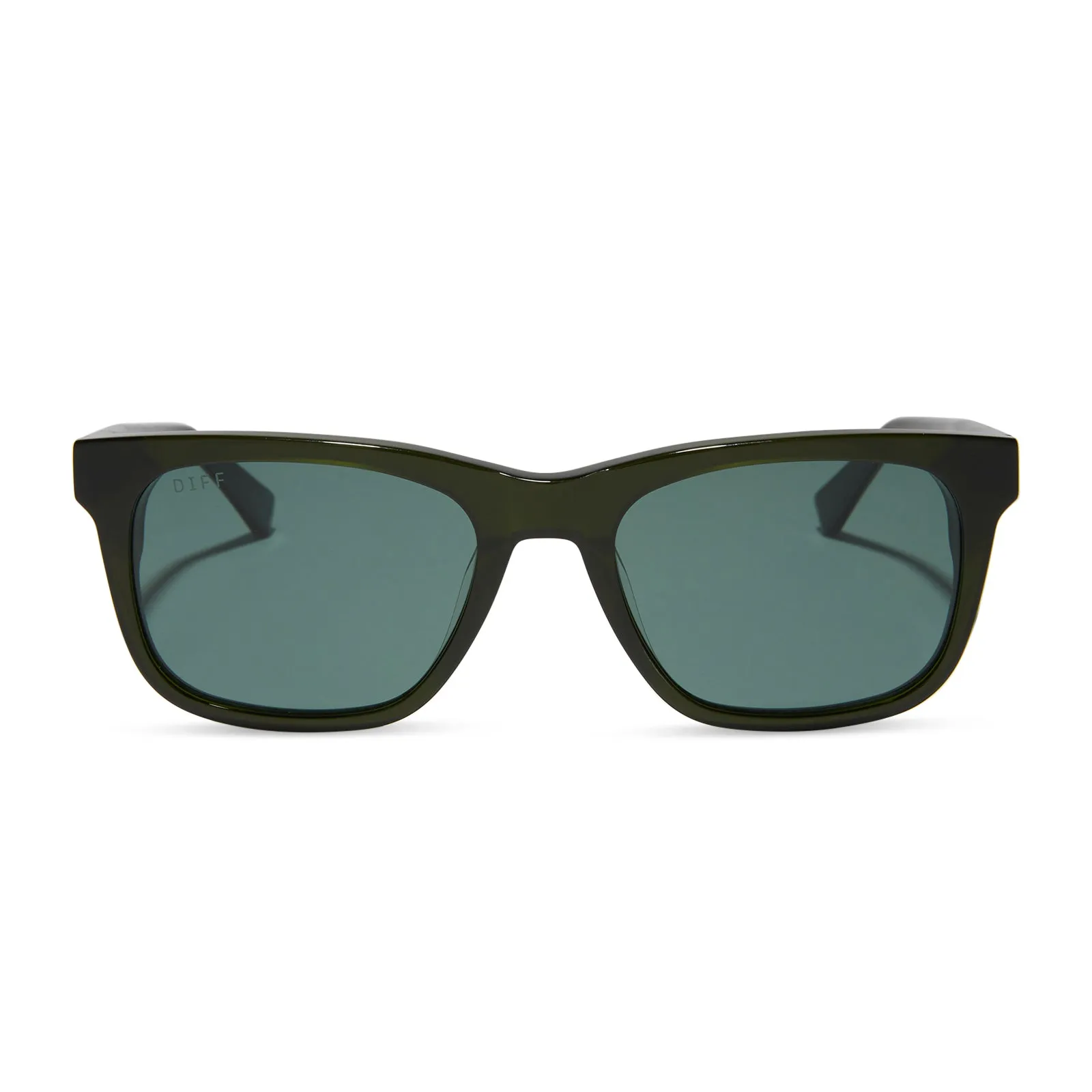 WESLEY - DARK OLIVE CRYSTAL + G15 + POLARIZED SUNGLASSES sold by Diff Eyewear