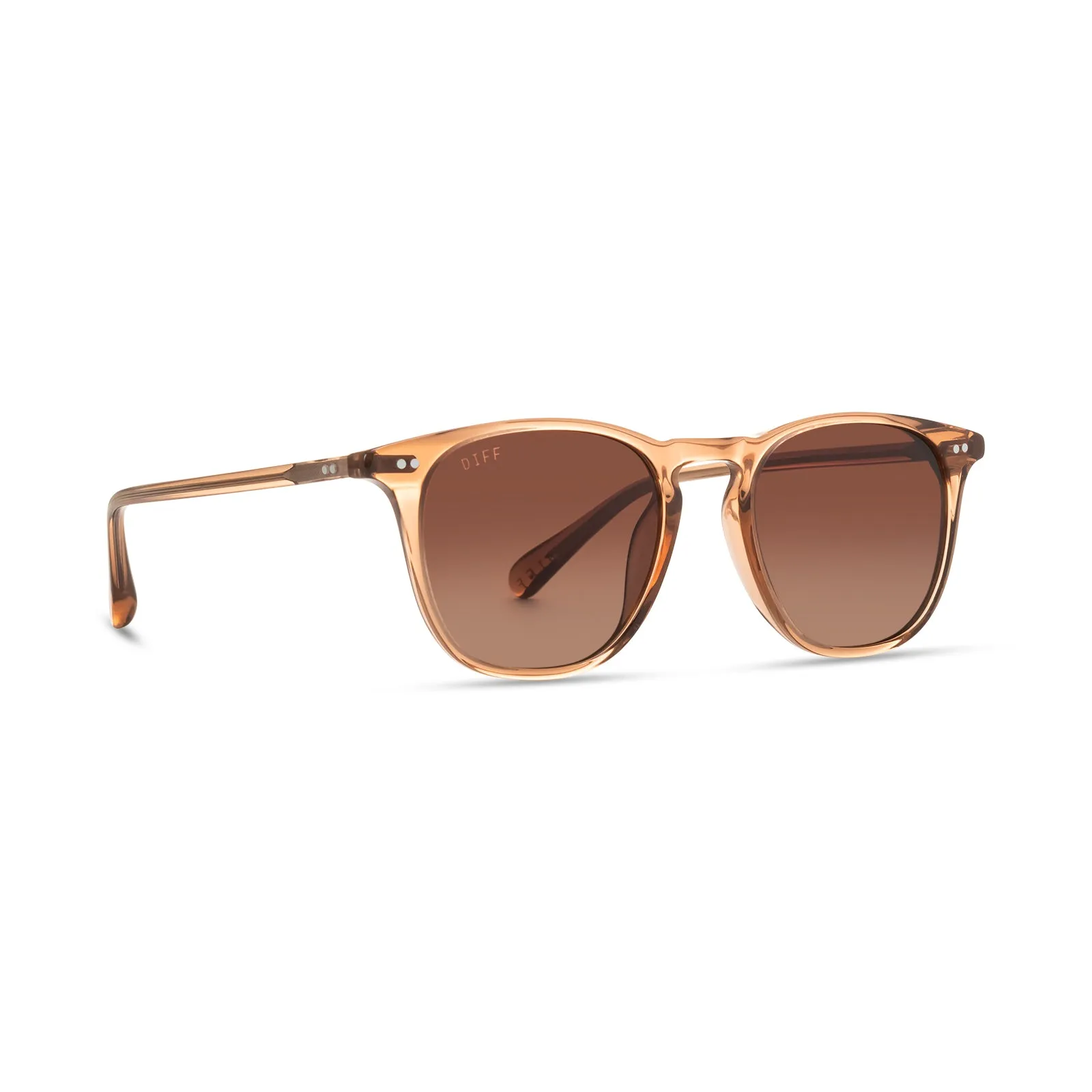 MAXWELL - DUNES CRYSTAL + BROWN GRADIENT POLARIZED SUNGLASSES sold by Diff Eyewear product image thumbnail 2