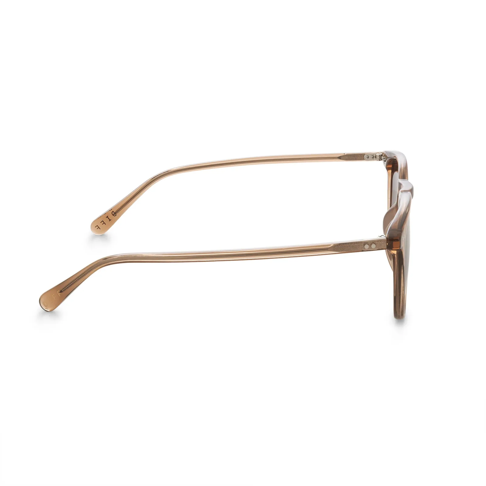 MAXWELL - DUNES CRYSTAL + BROWN GRADIENT POLARIZED SUNGLASSES sold by Diff Eyewear product image thumbnail 4