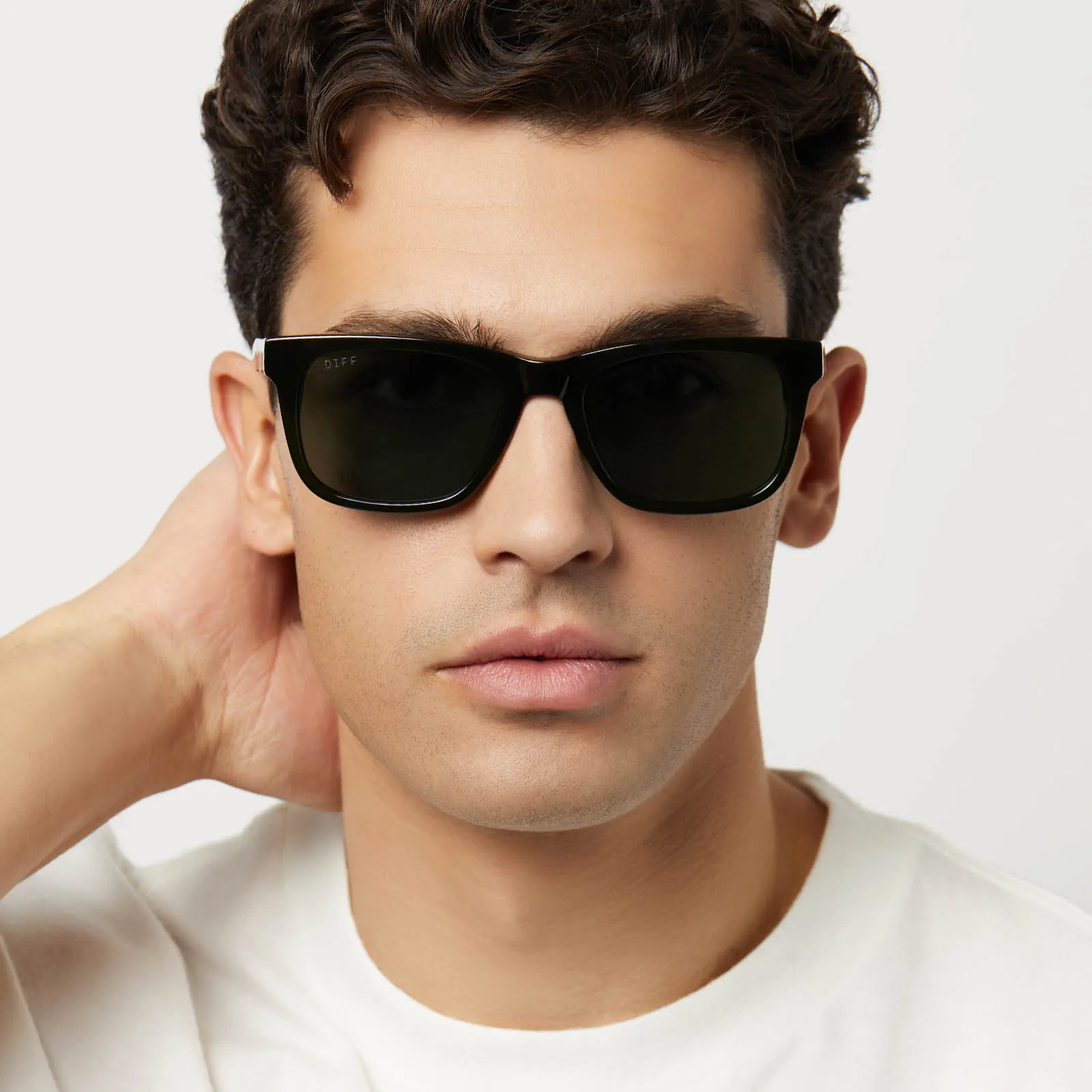 WESLEY - DARK OLIVE CRYSTAL + G15 + POLARIZED SUNGLASSES sold by Diff Eyewear product image thumbnail 5