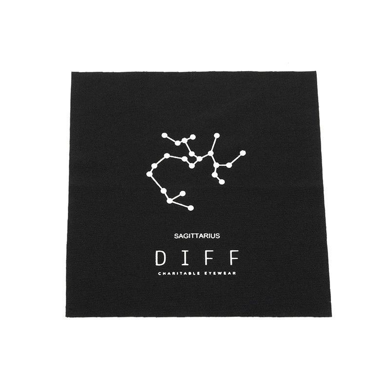 COSMO SAGITTARIUS - BLACK SILVER GLITTER + SMOKE SUNGLASSES sold by Diff Eyewear product image thumbnail 8