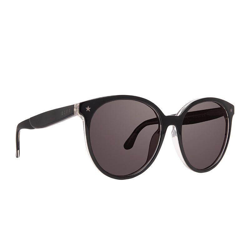 COSMO SAGITTARIUS - BLACK SILVER GLITTER + SMOKE SUNGLASSES sold by Diff Eyewear product image thumbnail 2