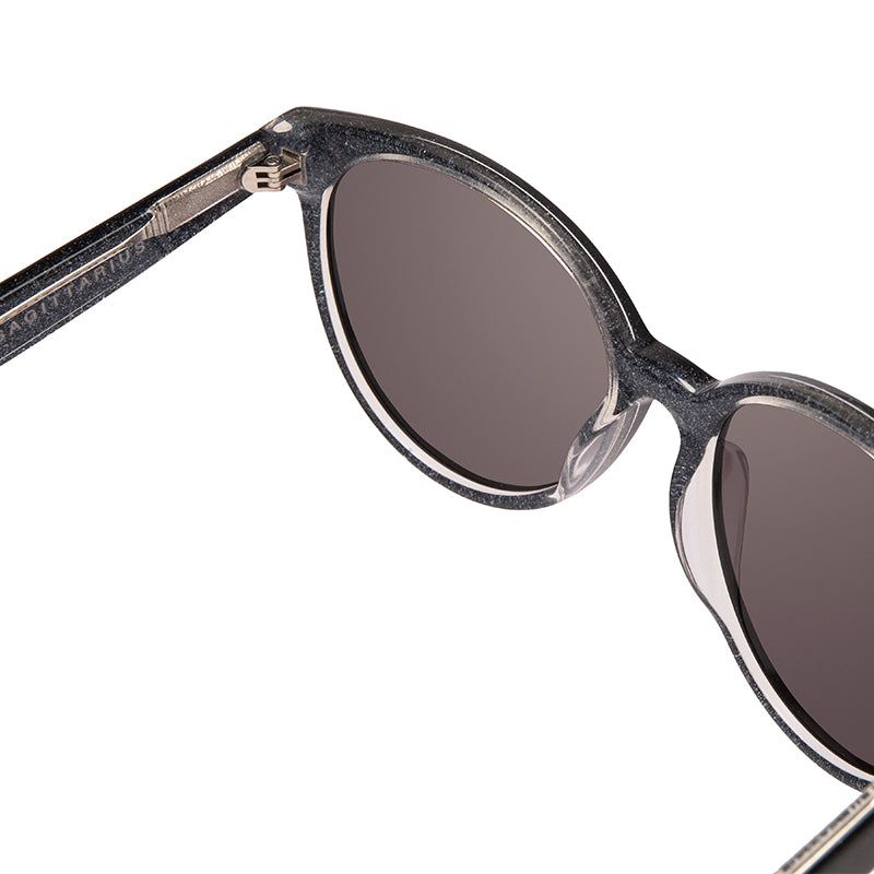 COSMO SAGITTARIUS - BLACK SILVER GLITTER + SMOKE SUNGLASSES sold by Diff Eyewear product image thumbnail 6