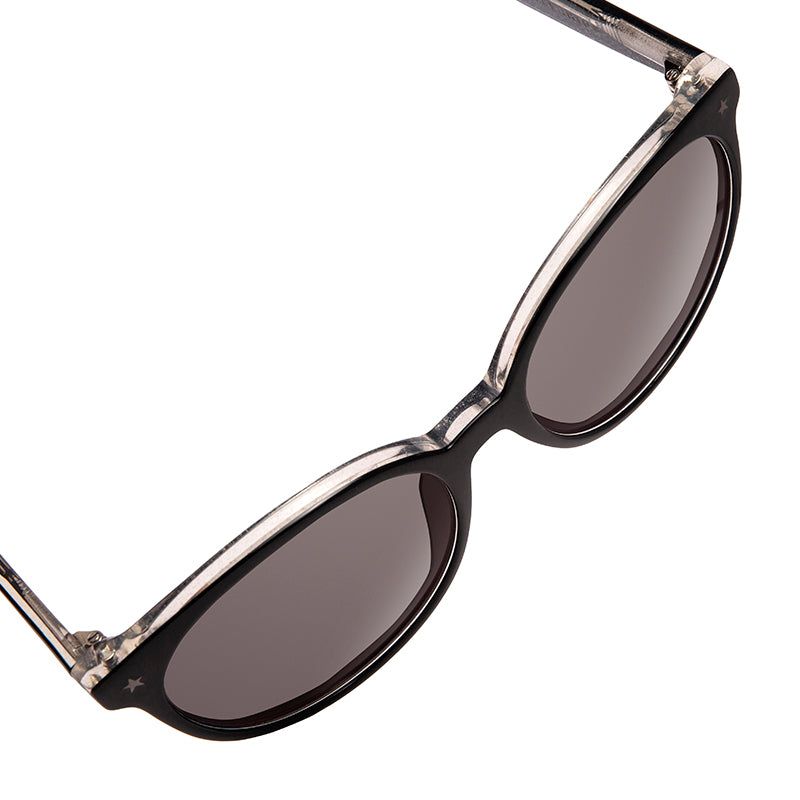 COSMO SAGITTARIUS - BLACK SILVER GLITTER + SMOKE SUNGLASSES sold by Diff Eyewear product image thumbnail 5