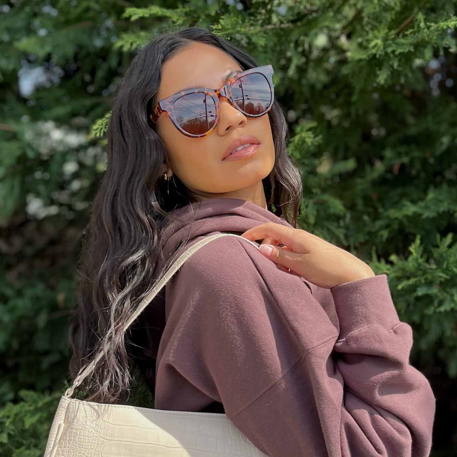 SHAY - AMBER TORTOISE + BROWN SUNGLASSES sold by Diff Eyewear product image thumbnail 6