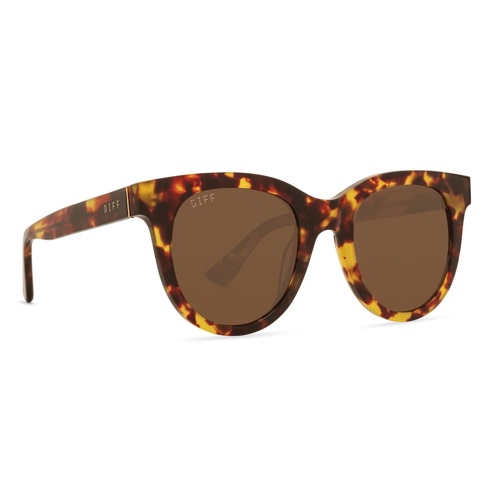 SHAY - AMBER TORTOISE + BROWN SUNGLASSES sold by Diff Eyewear product image thumbnail 2