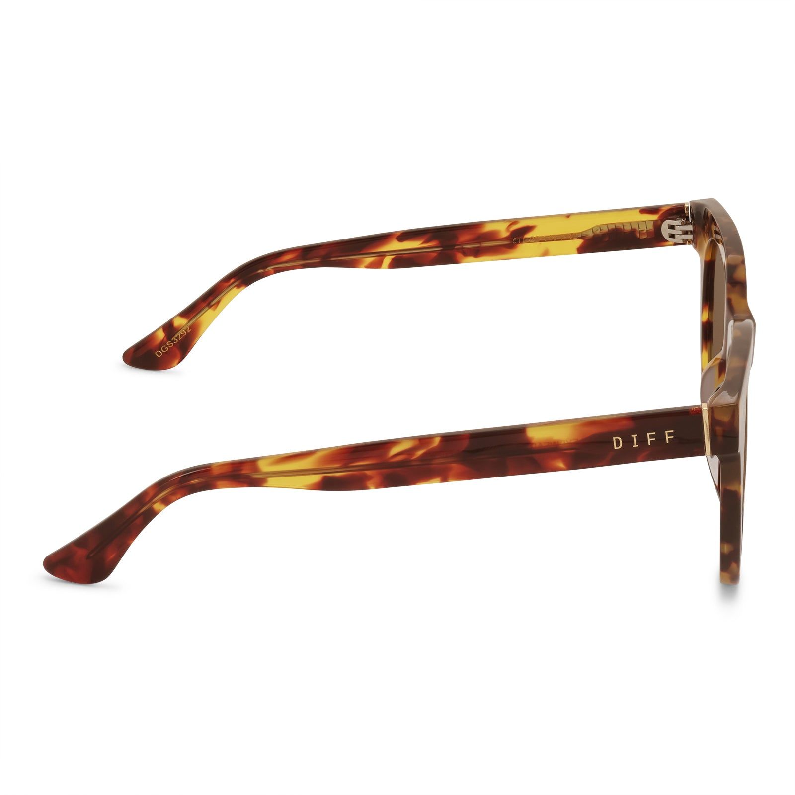 SHAY - AMBER TORTOISE + BROWN SUNGLASSES sold by Diff Eyewear product image thumbnail 4