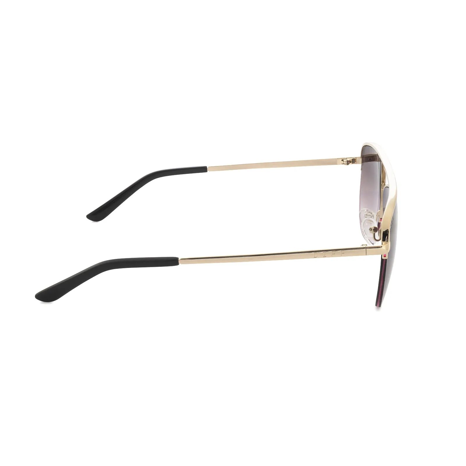 TATE - GOLD + BROWN GRADIENT POLARIZED SUNGLASSES sold by Diff Eyewear product image thumbnail 4