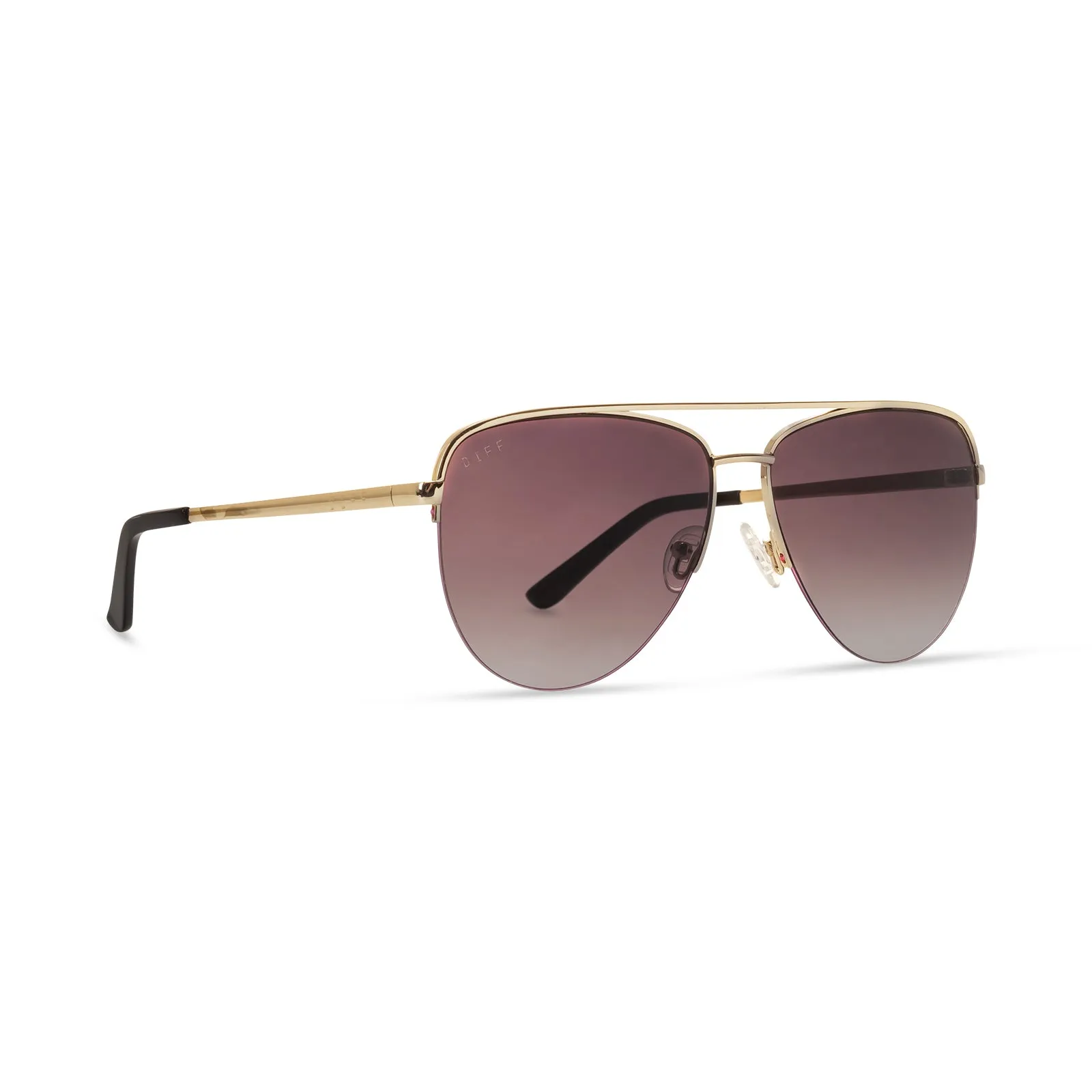 TATE - GOLD + BROWN GRADIENT POLARIZED SUNGLASSES sold by Diff Eyewear product image thumbnail 2