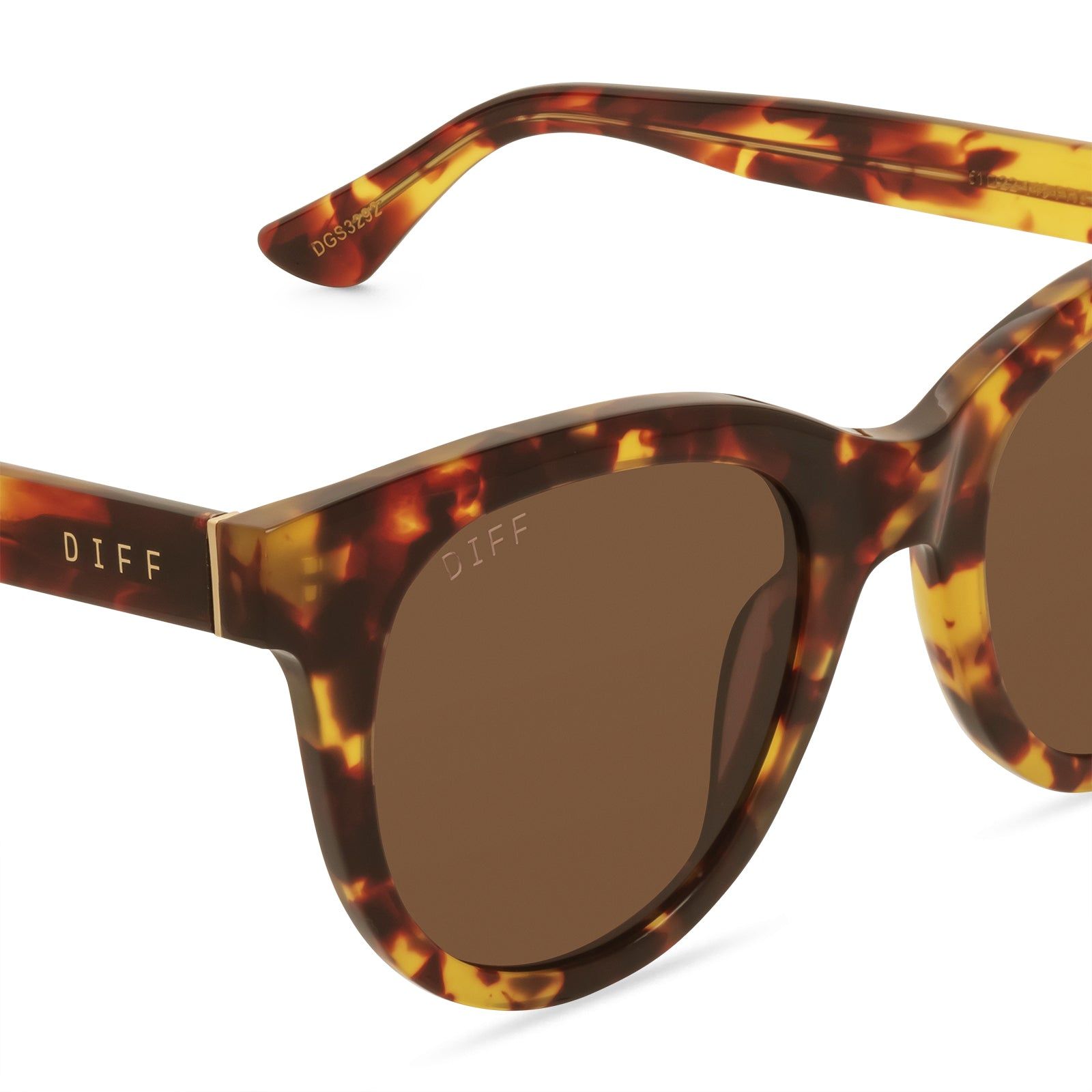SHAY - AMBER TORTOISE + BROWN SUNGLASSES sold by Diff Eyewear product image thumbnail 3