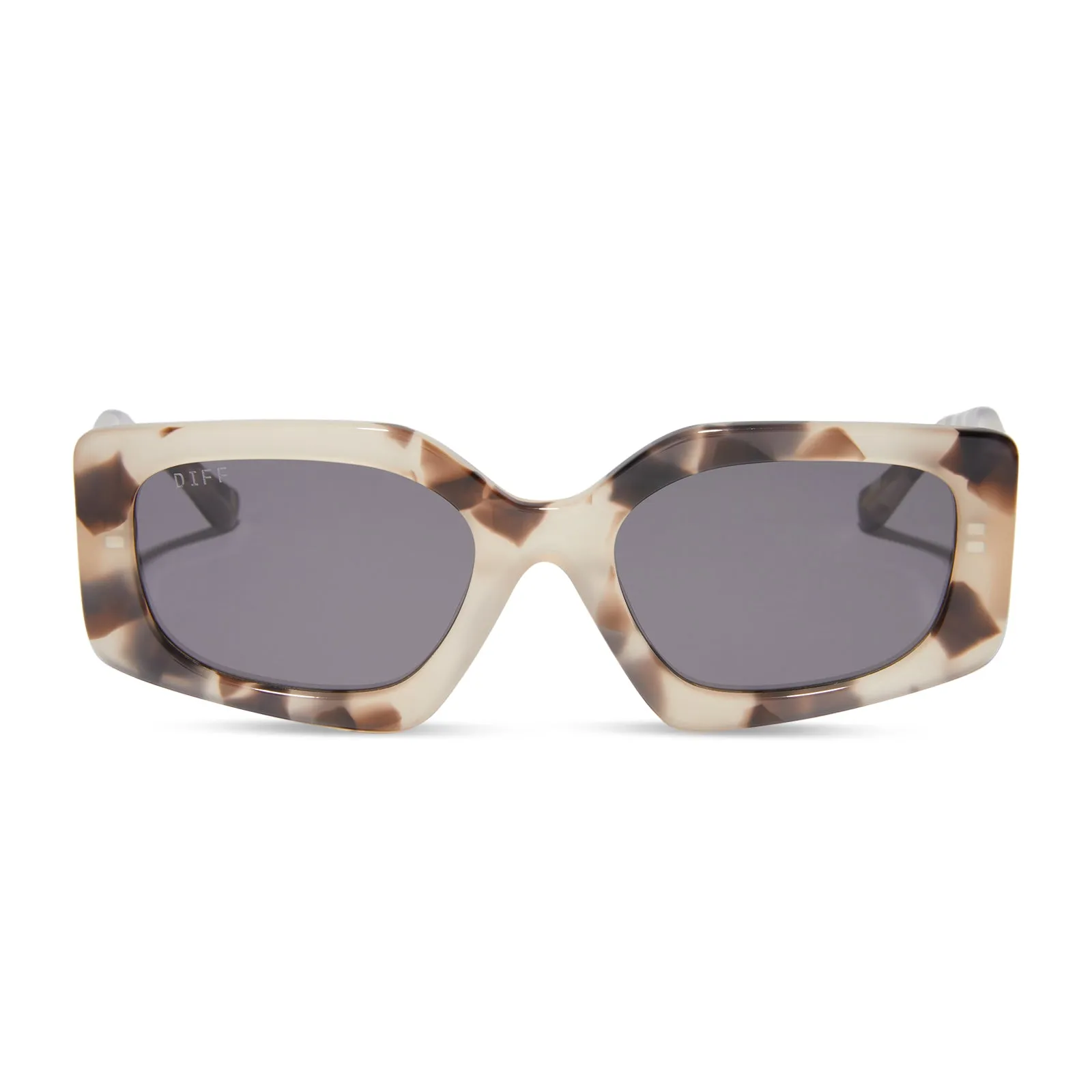 KRISTY SARAH - BRB + CREAM TORTOISE + GREY SUNGLASSES sold by Diff Eyewear
