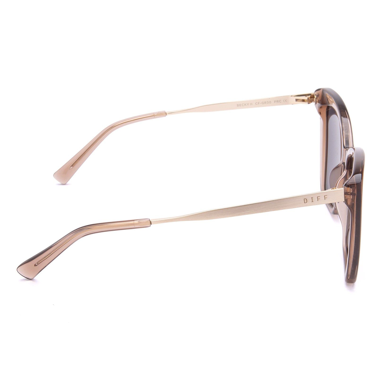 BECKY II - CAFE OLE + GREY SUNGLASSES sold by Diff Eyewear product image thumbnail 4