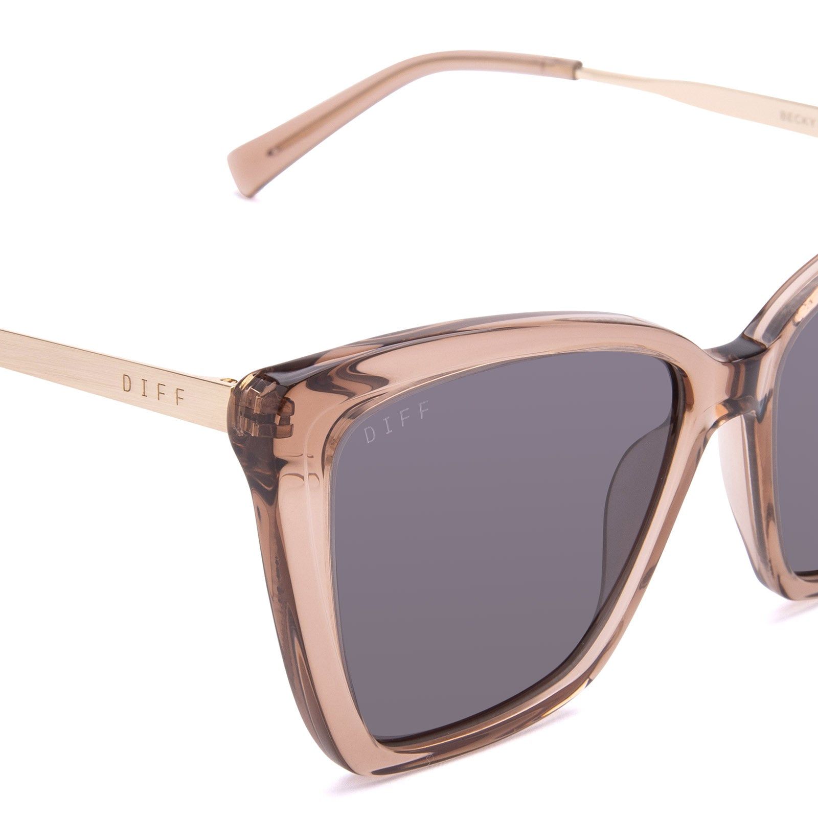 BECKY II - CAFE OLE + GREY SUNGLASSES sold by Diff Eyewear product image thumbnail 3