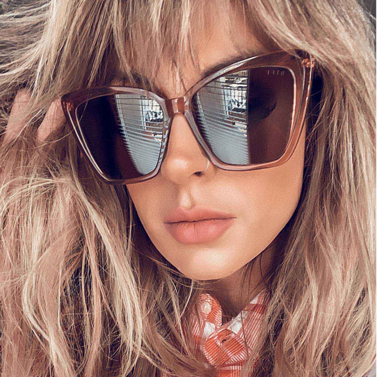 BECKY II - CAFE OLE + GREY SUNGLASSES sold by Diff Eyewear product image thumbnail 5