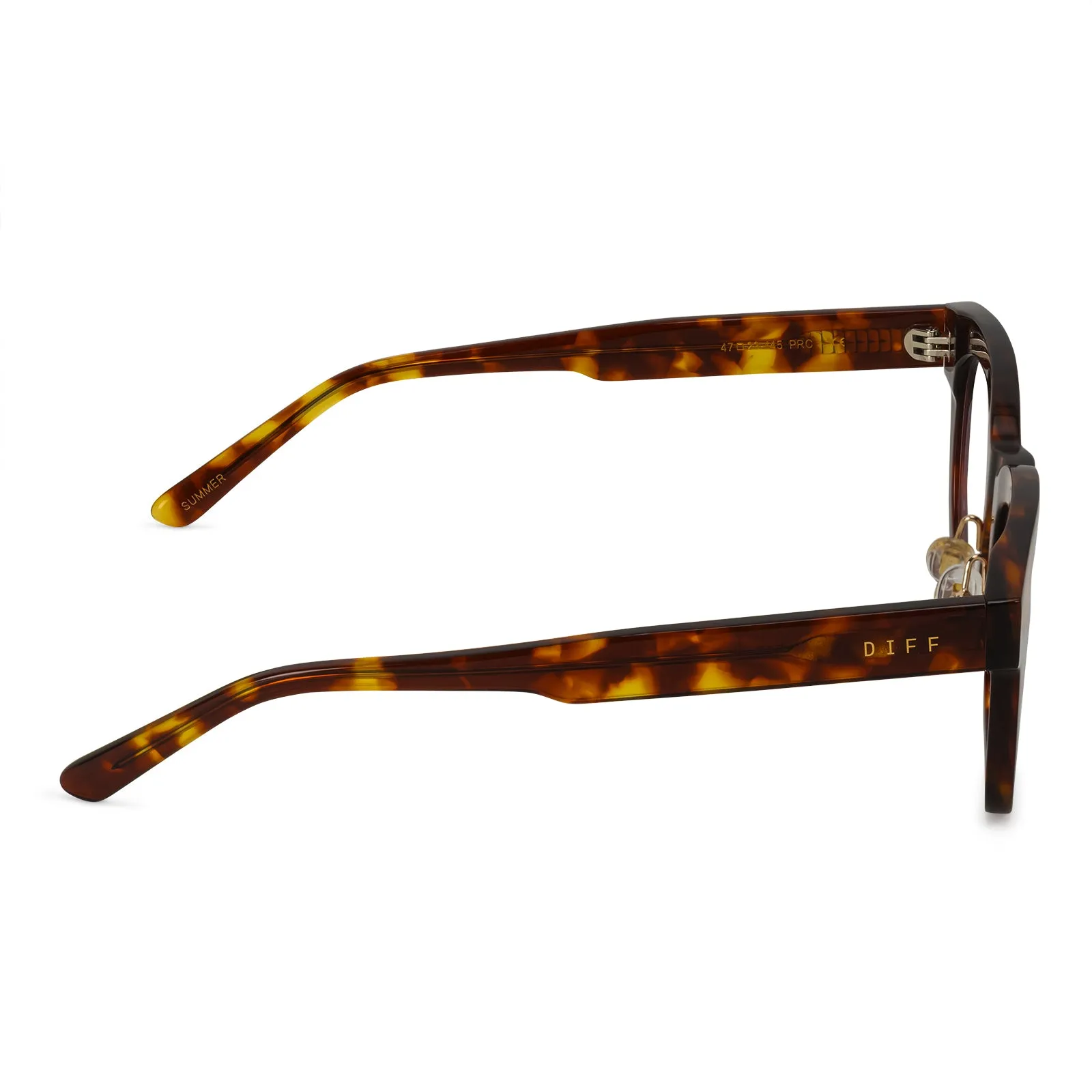 SUMMER - AMBER TORTOISE + BLUE LIGHT TECHNOLOGY GLASSES sold by Diff Eyewear product image thumbnail 4