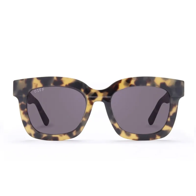 CARSON - HAZEL TORTOISE + GREY SUNGLASSES sold by Diff Eyewear