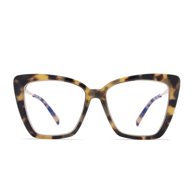 BECKY IV - HAZEL TORTOISE + BLUE LIGHT TECHNOLOGY GLASSES sold by Diff Eyewear
