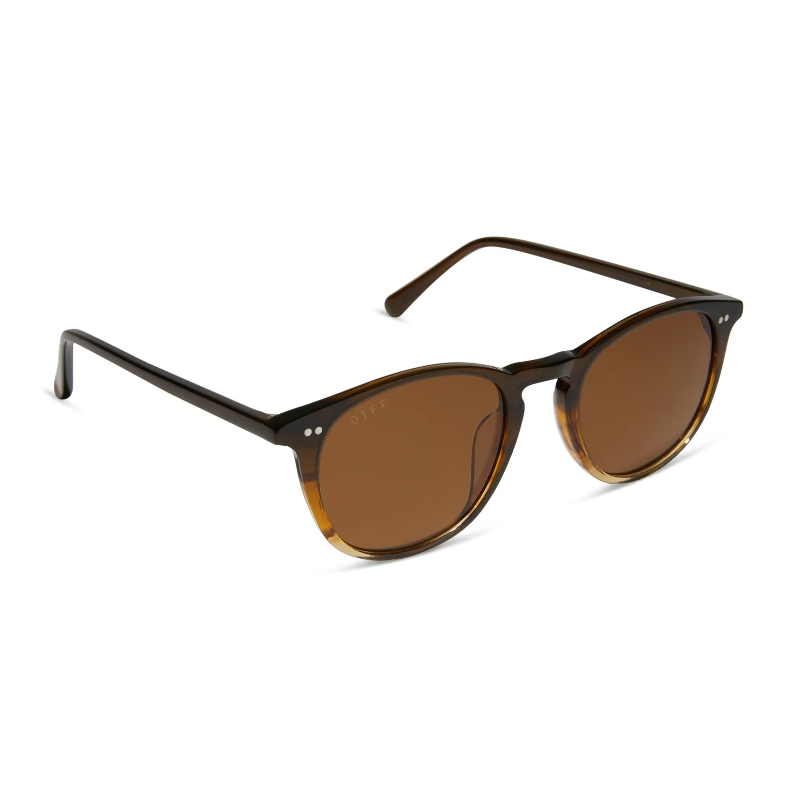 JAXSON XL - WHISKEY FADE + BROWN + POLARIZED SUNGLASSES sold by Diff Eyewear product image thumbnail 2
