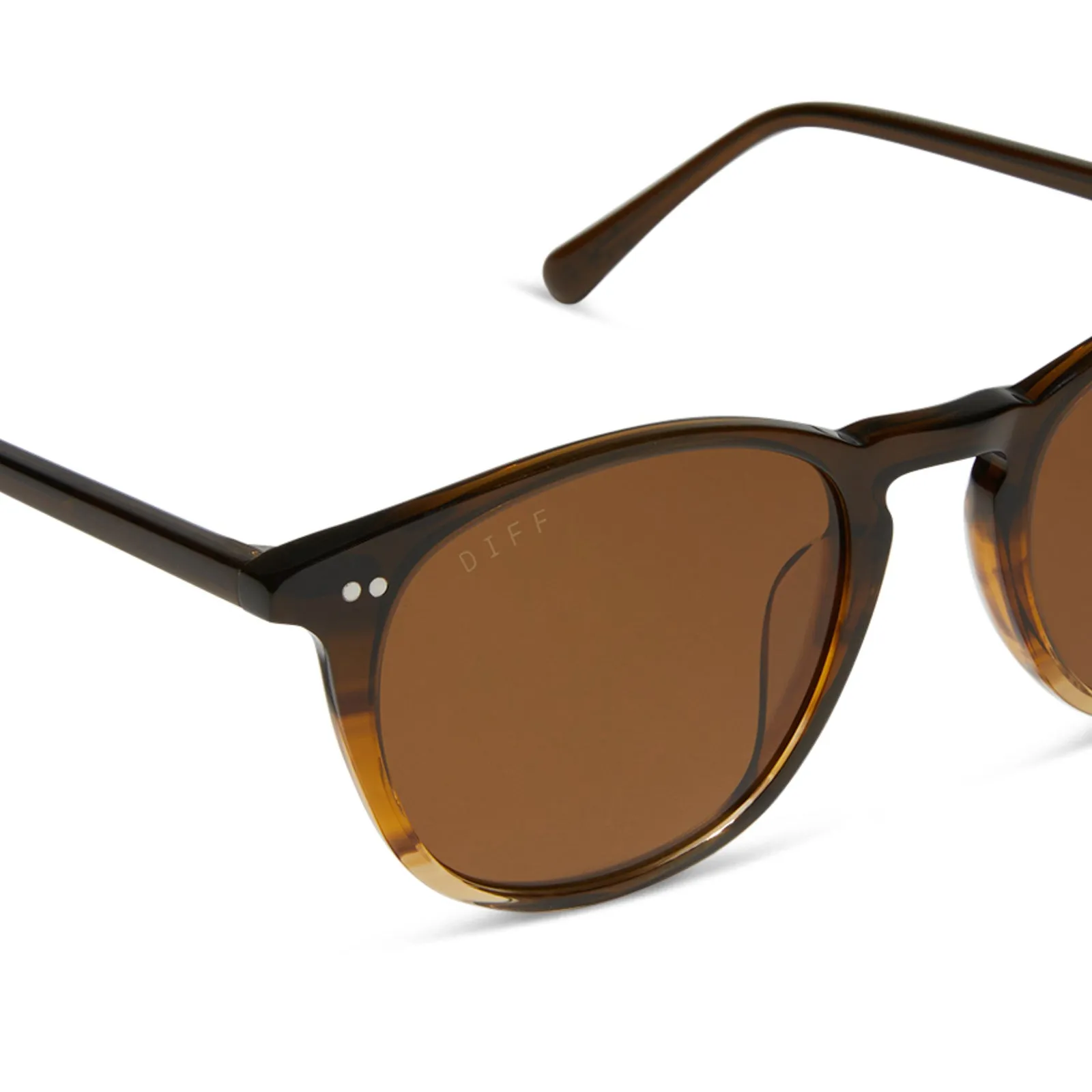 JAXSON XL - WHISKEY FADE + BROWN + POLARIZED SUNGLASSES sold by Diff Eyewear product image thumbnail 4
