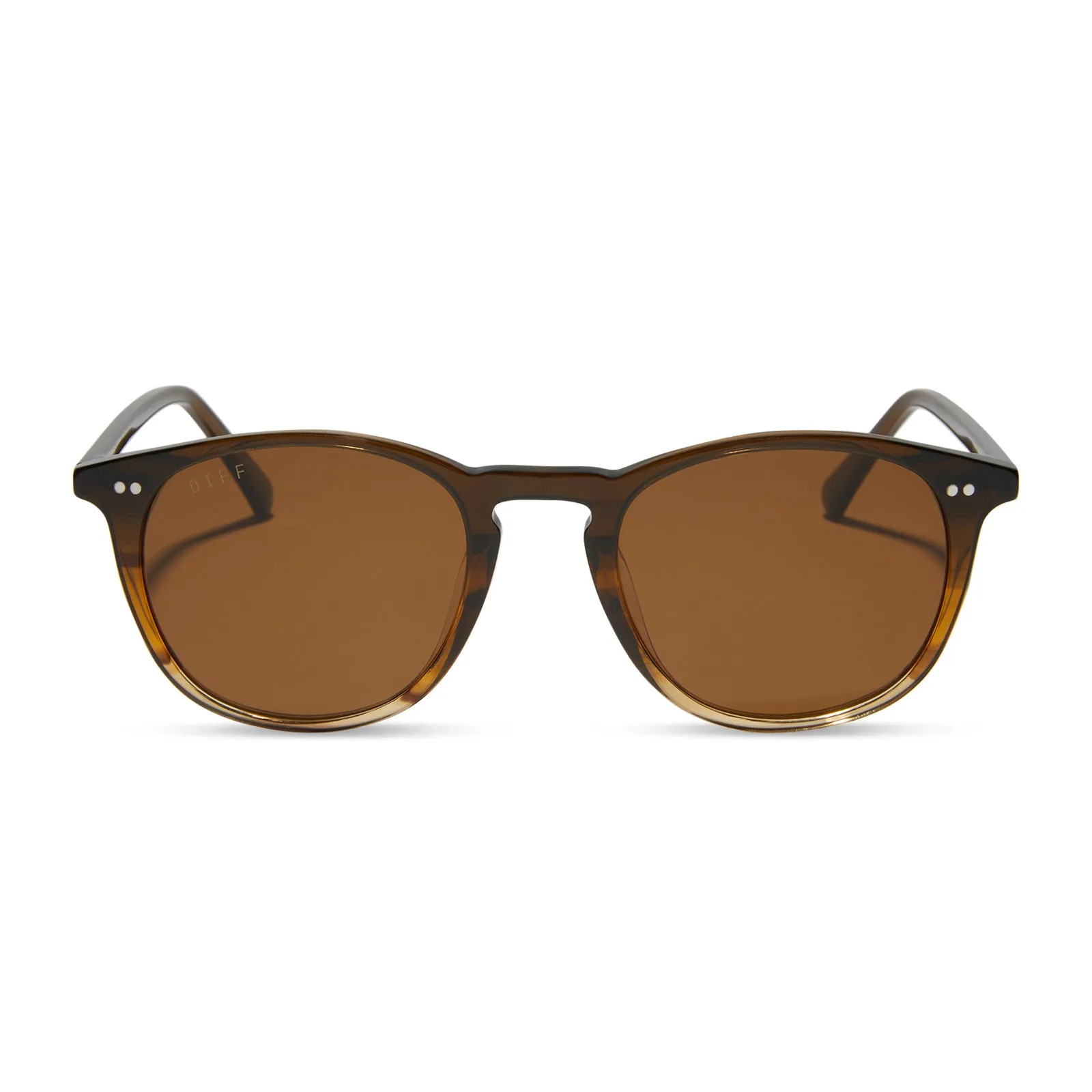 JAXSON XL - WHISKEY FADE + BROWN + POLARIZED SUNGLASSES sold by Diff Eyewear
