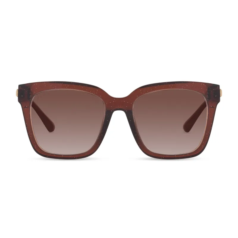 BELLA XS - FESTIVE CHESTNUT + BROWN GRADIENT SUNGLASSES sold by Diff Eyewear