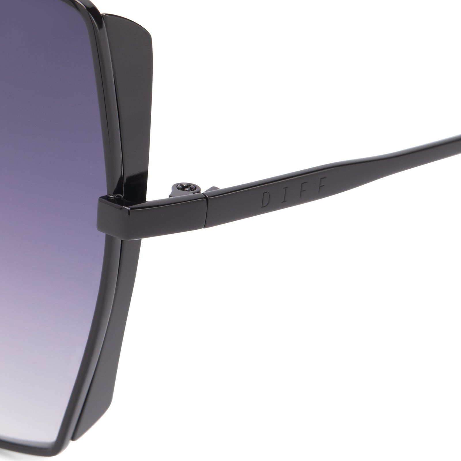 DONNA - BLACK + GREY GRADIENT sold by Diff Eyewear product image thumbnail 3