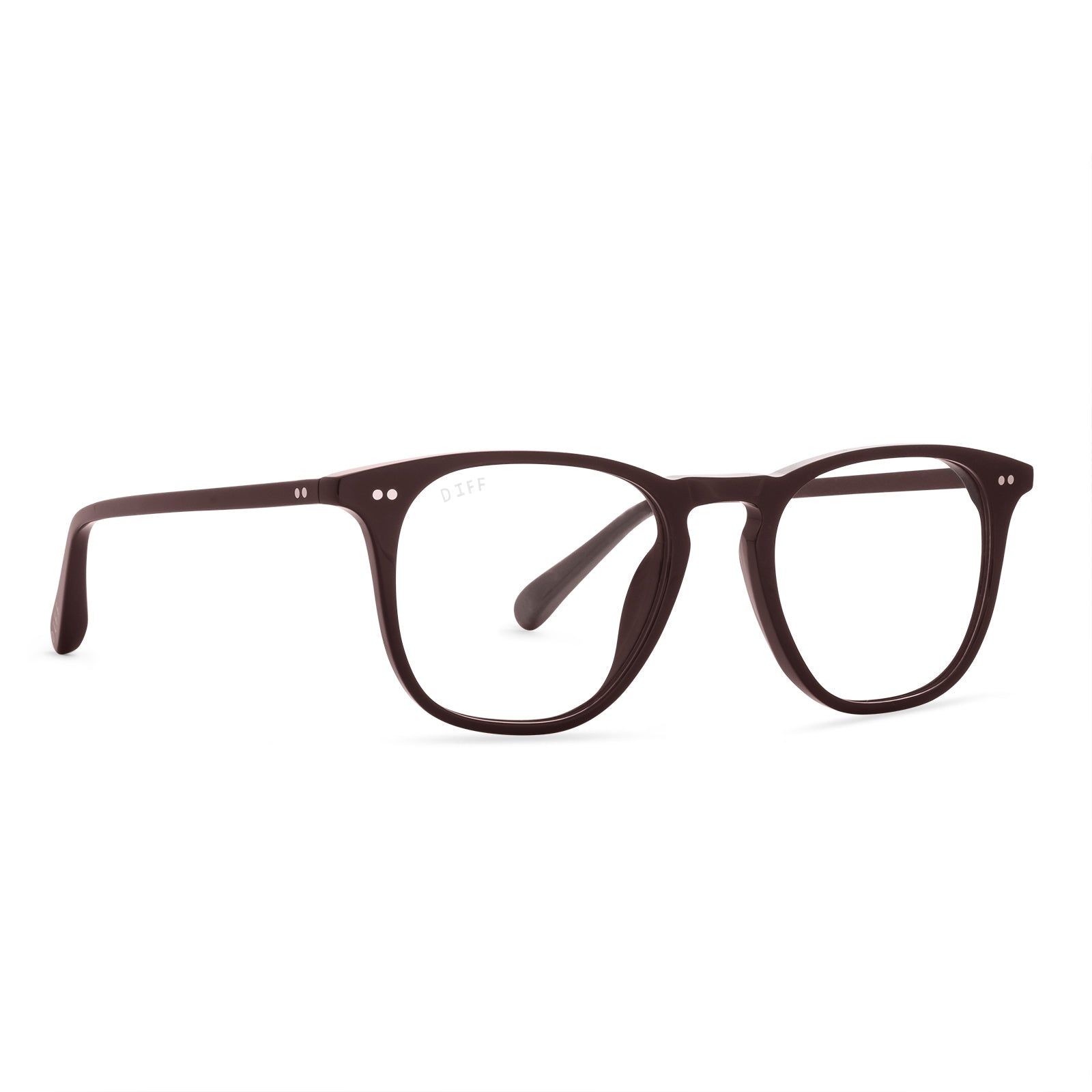 MAXWELL - CLARET + BLUE LIGHT TECHNOLOGY GLASSES sold by Diff Eyewear product image thumbnail 2