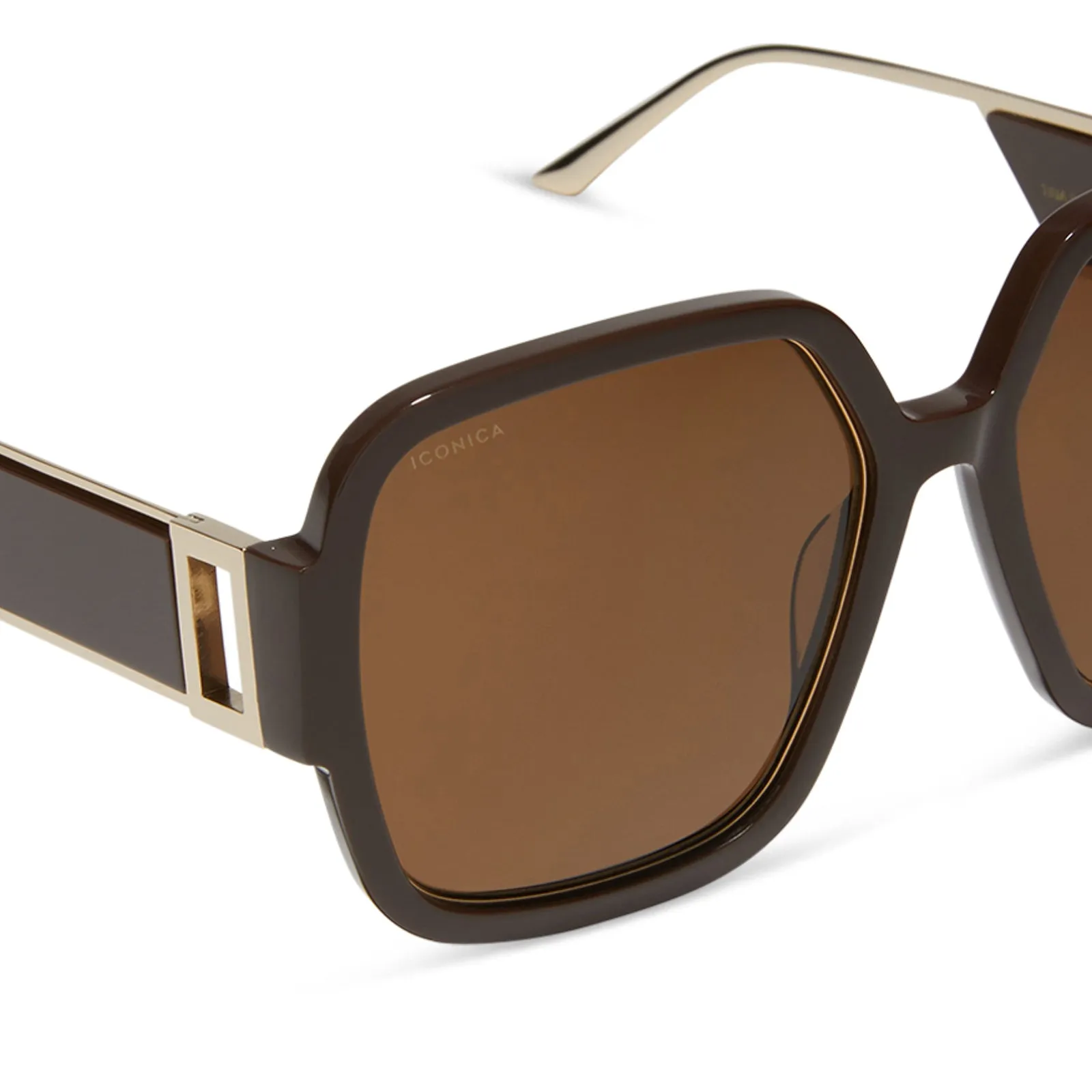 TINA II - TRUFFLE + TRUFFLE + POLARIZED SUNGLASSES sold by Diff Eyewear product image thumbnail 4