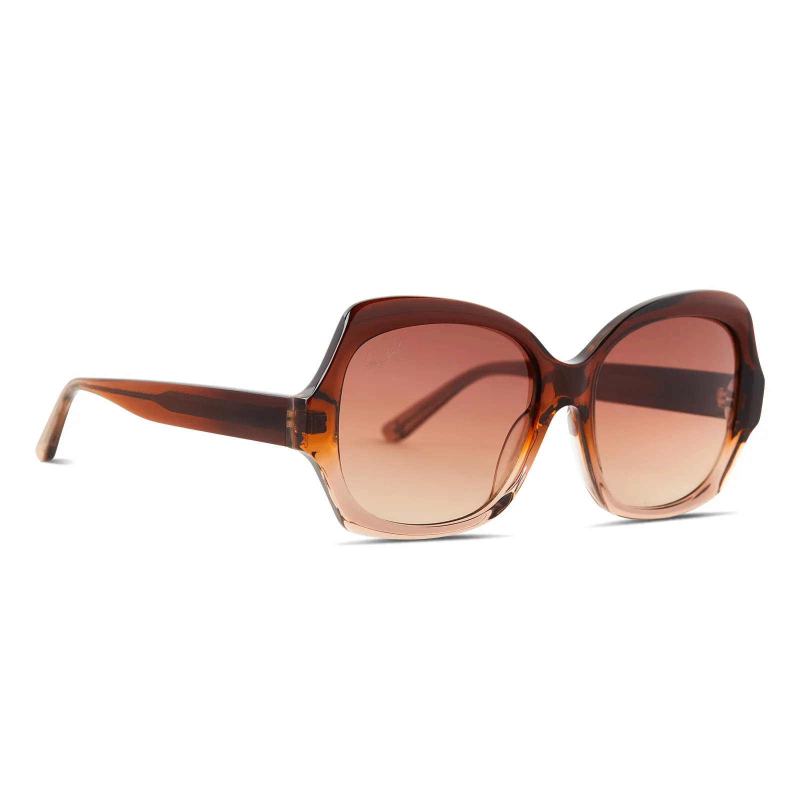 PATRICIA NASH - FARRAH + TAN-SAND OMBRE + BROWN GRADIENT SUNGLASSES sold by Diff Eyewear product image thumbnail 2