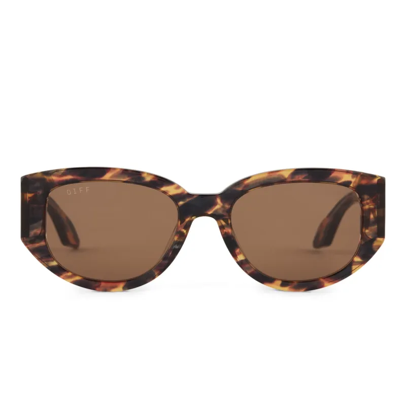 DREW - WILD TORTOISE + BROWN SUNGLASSES sold by Diff Eyewear