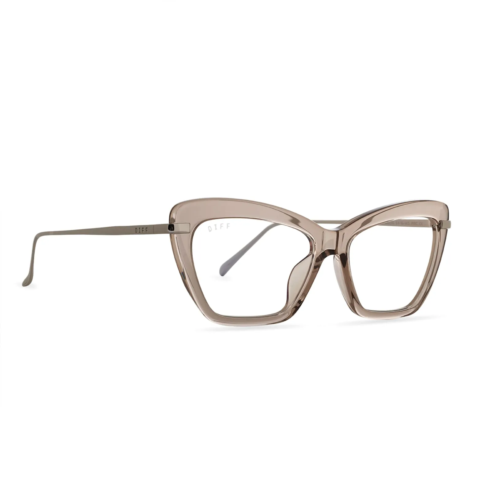 MILA - VINTAGE CRYSTAL + BLUE LIGHT TECHNOLOGY GLASSES sold by Diff Eyewear product image thumbnail 3