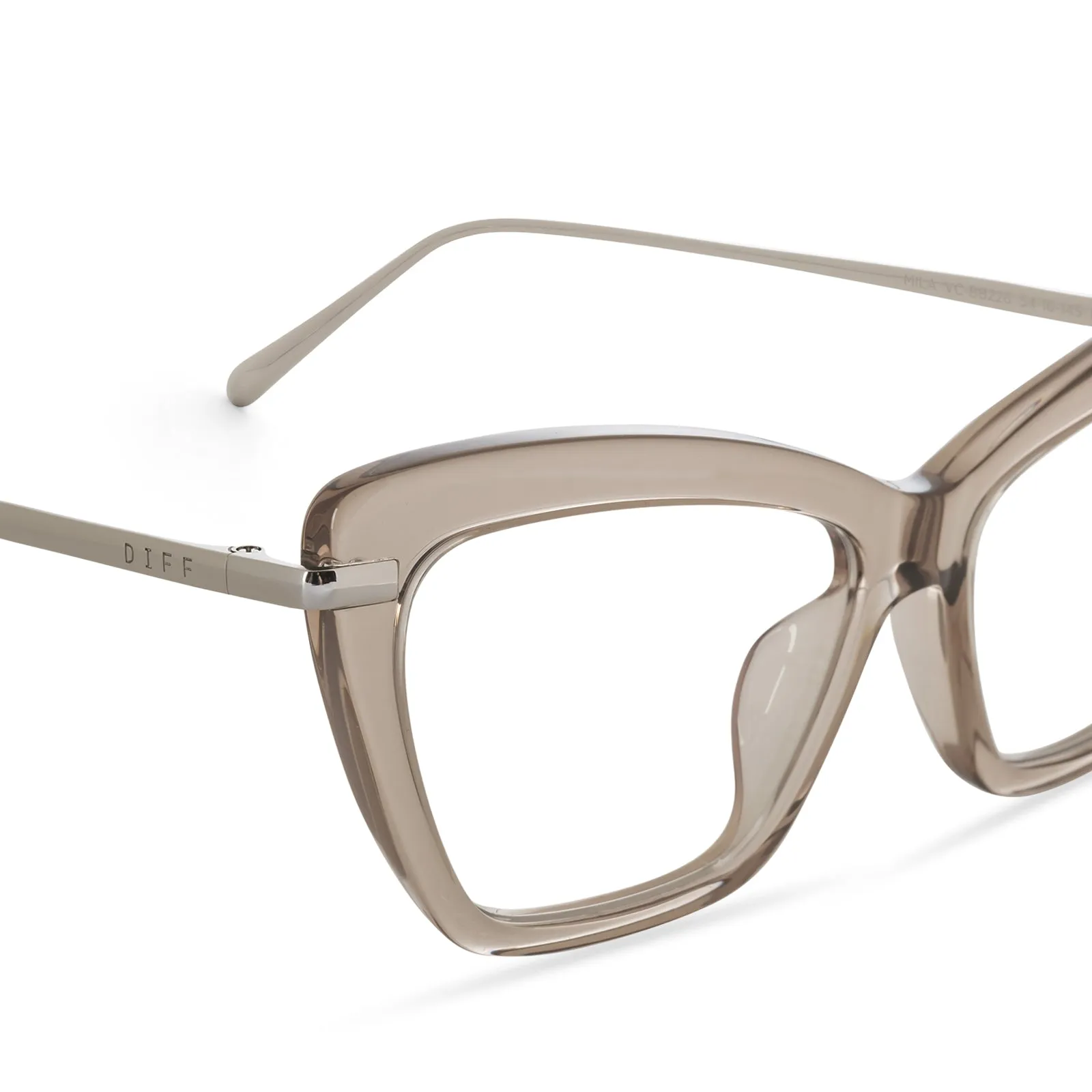 MILA - VINTAGE CRYSTAL + BLUE LIGHT TECHNOLOGY GLASSES sold by Diff Eyewear product image thumbnail 2