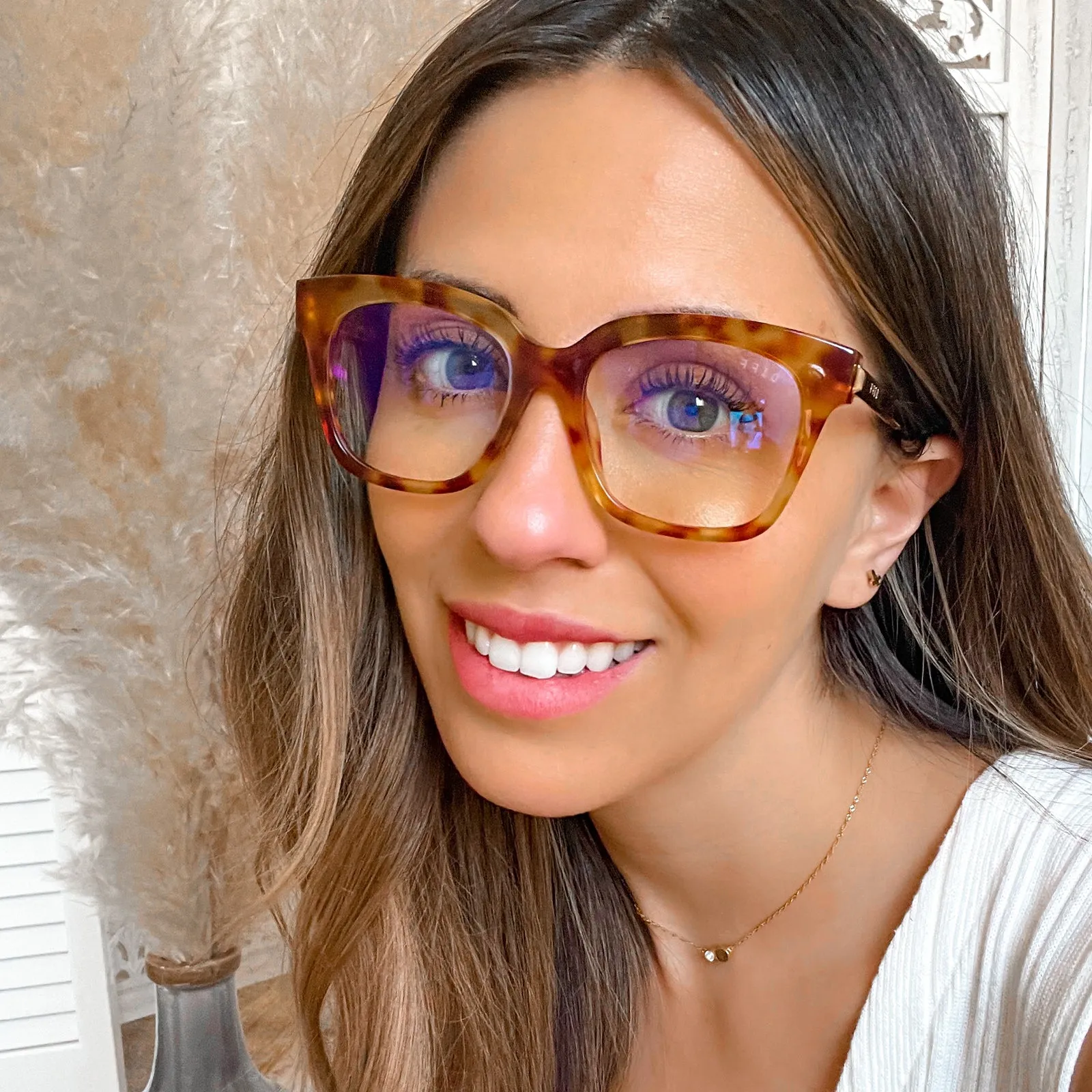 BELLA XS - SOLSTICE TORTOISE + BLUE LIGHT TECHNOLOGY GLASSES sold by Diff Eyewear product image thumbnail 5