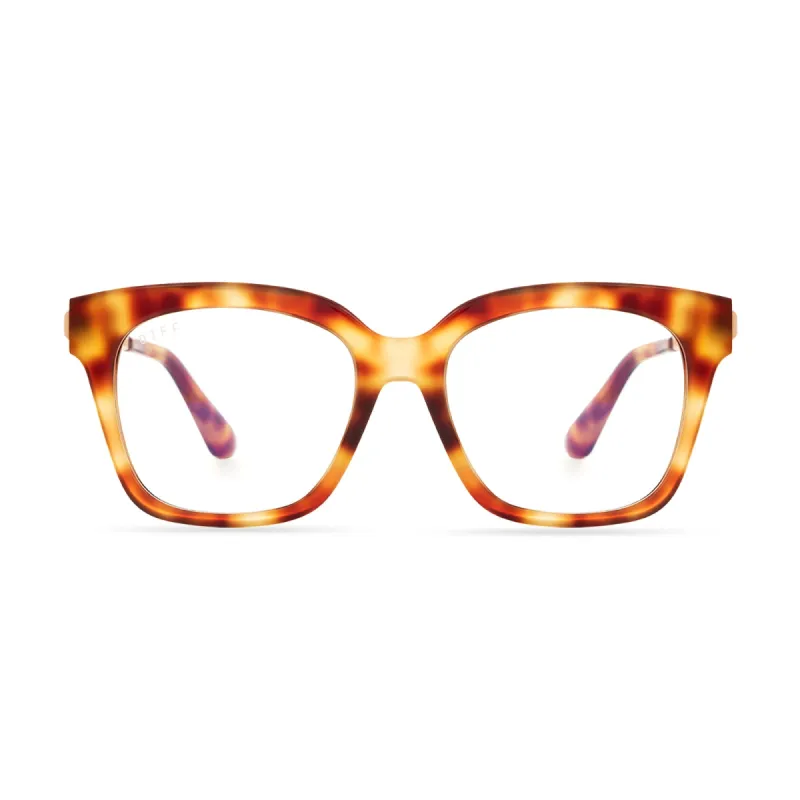 BELLA XS - SOLSTICE TORTOISE + BLUE LIGHT TECHNOLOGY GLASSES sold by Diff Eyewear