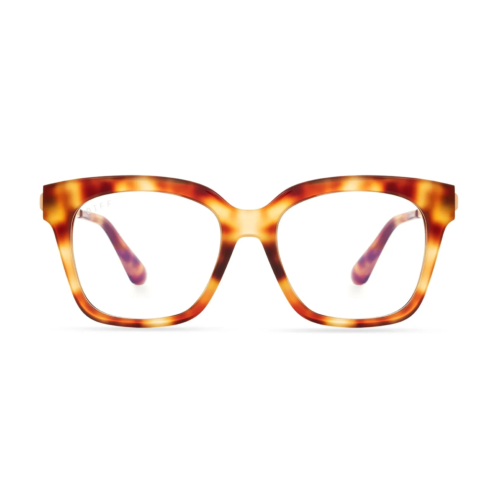 BELLA XS - SOLSTICE TORTOISE + BLUE LIGHT TECHNOLOGY GLASSES sold by Diff Eyewear