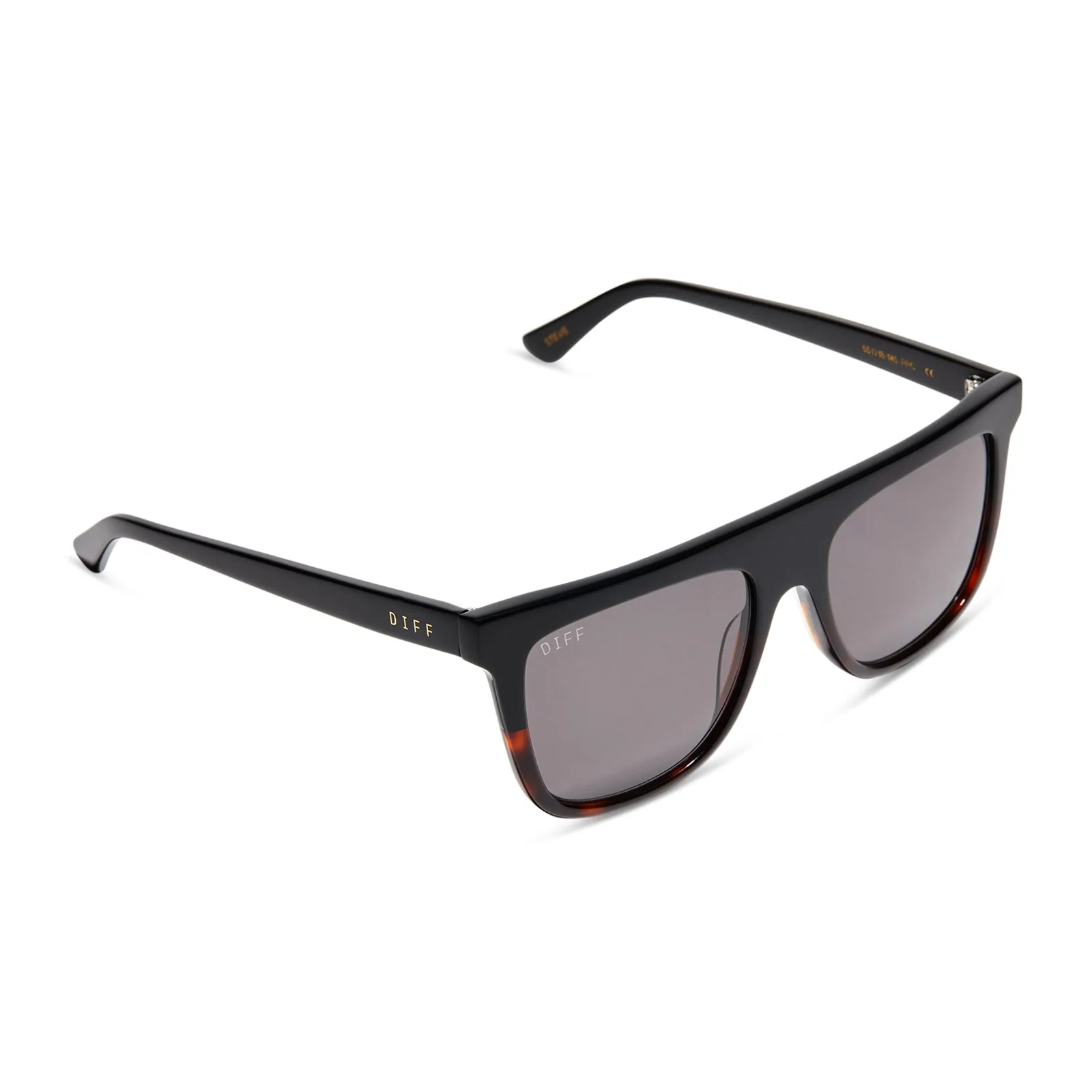 STEVIE - BLACK TORTOISE + GREY SUNGLASSES sold by Diff Eyewear product image thumbnail 4