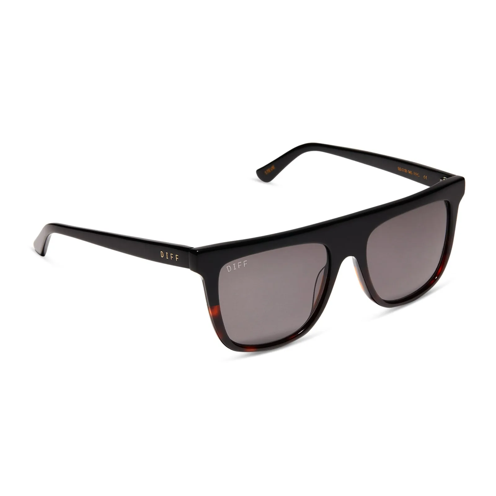 STEVIE - BLACK TORTOISE + GREY SUNGLASSES sold by Diff Eyewear product image thumbnail 2