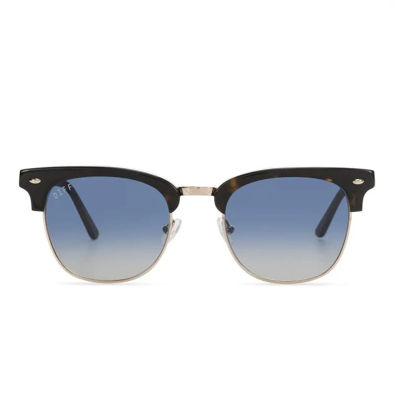 BLAIR - DARK TORTOISE + BLUE SUNGLASSES sold by Diff Eyewear