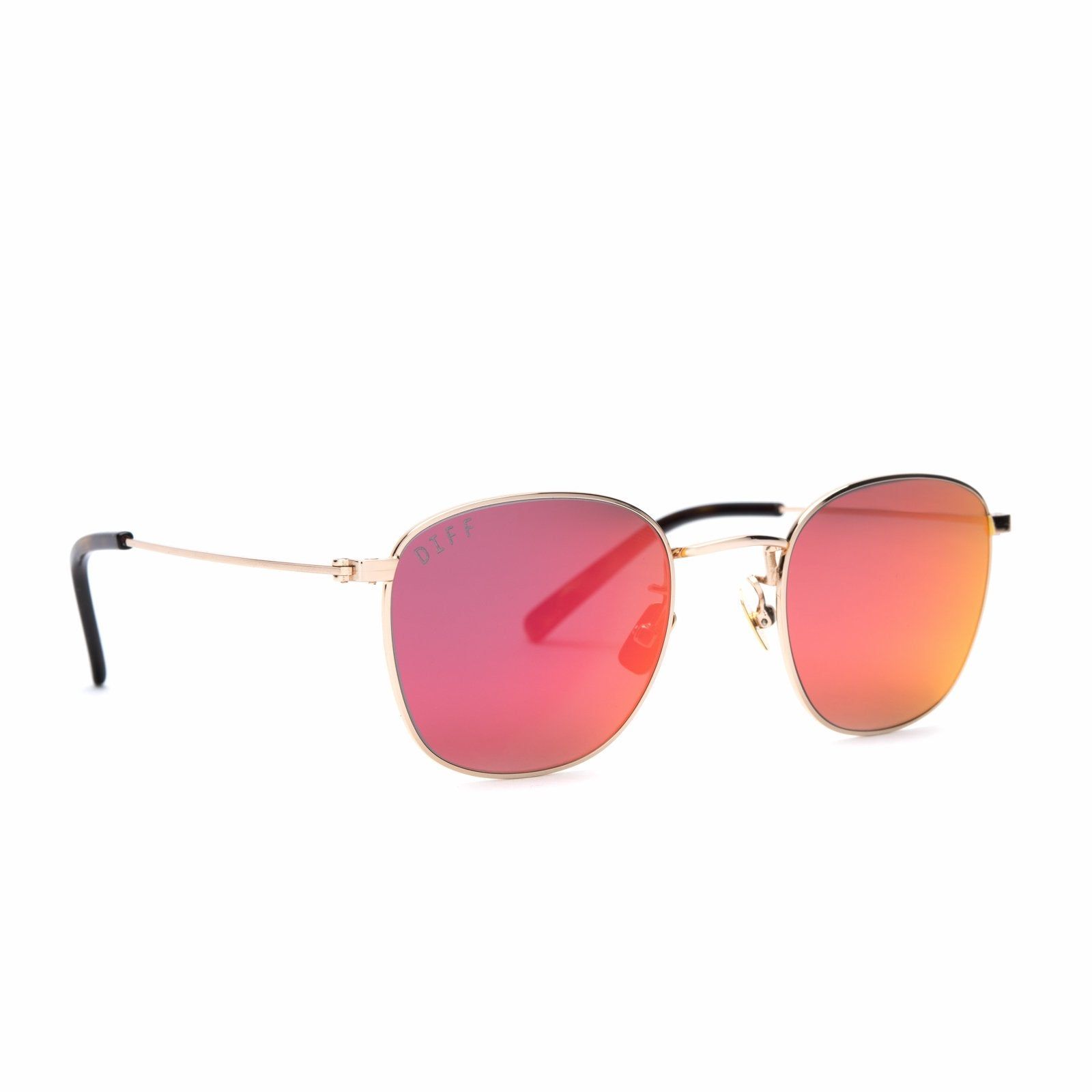 AXEL - GOLD + RED MIRROR SUNGLASSES sold by Diff Eyewear product image thumbnail 2