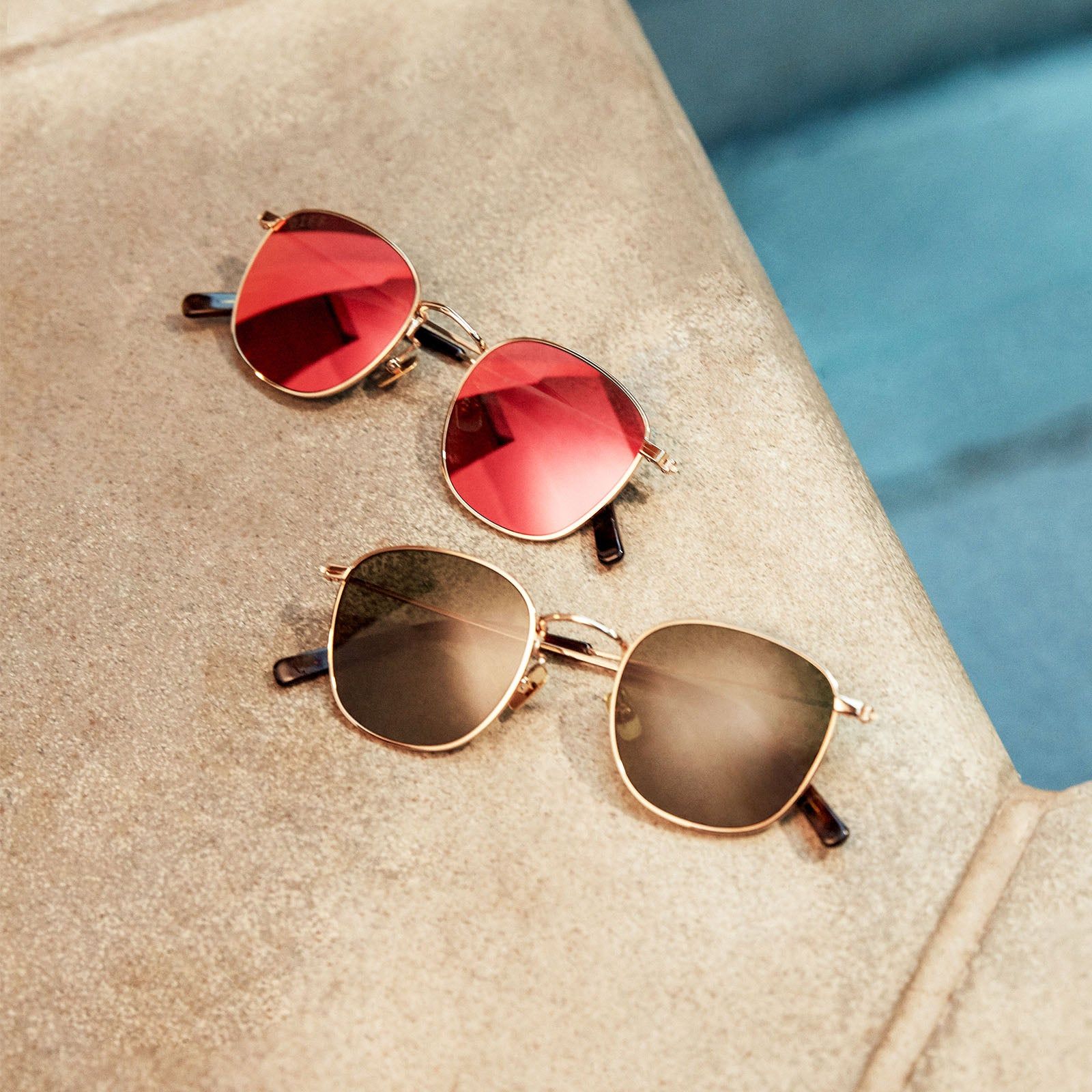 AXEL - GOLD + RED MIRROR SUNGLASSES sold by Diff Eyewear product image thumbnail 6