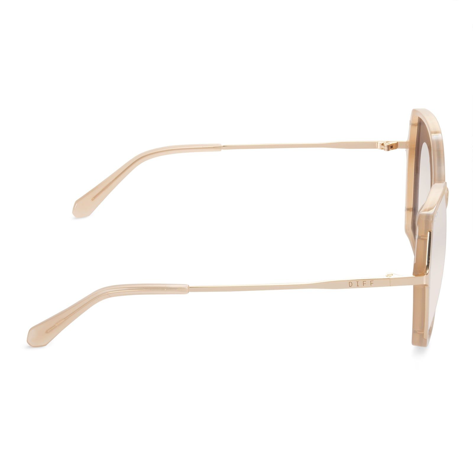DONNA II - RUSTIQUE + BEIGE MIRROR SUNGLASSES sold by Diff Eyewear product image thumbnail 4