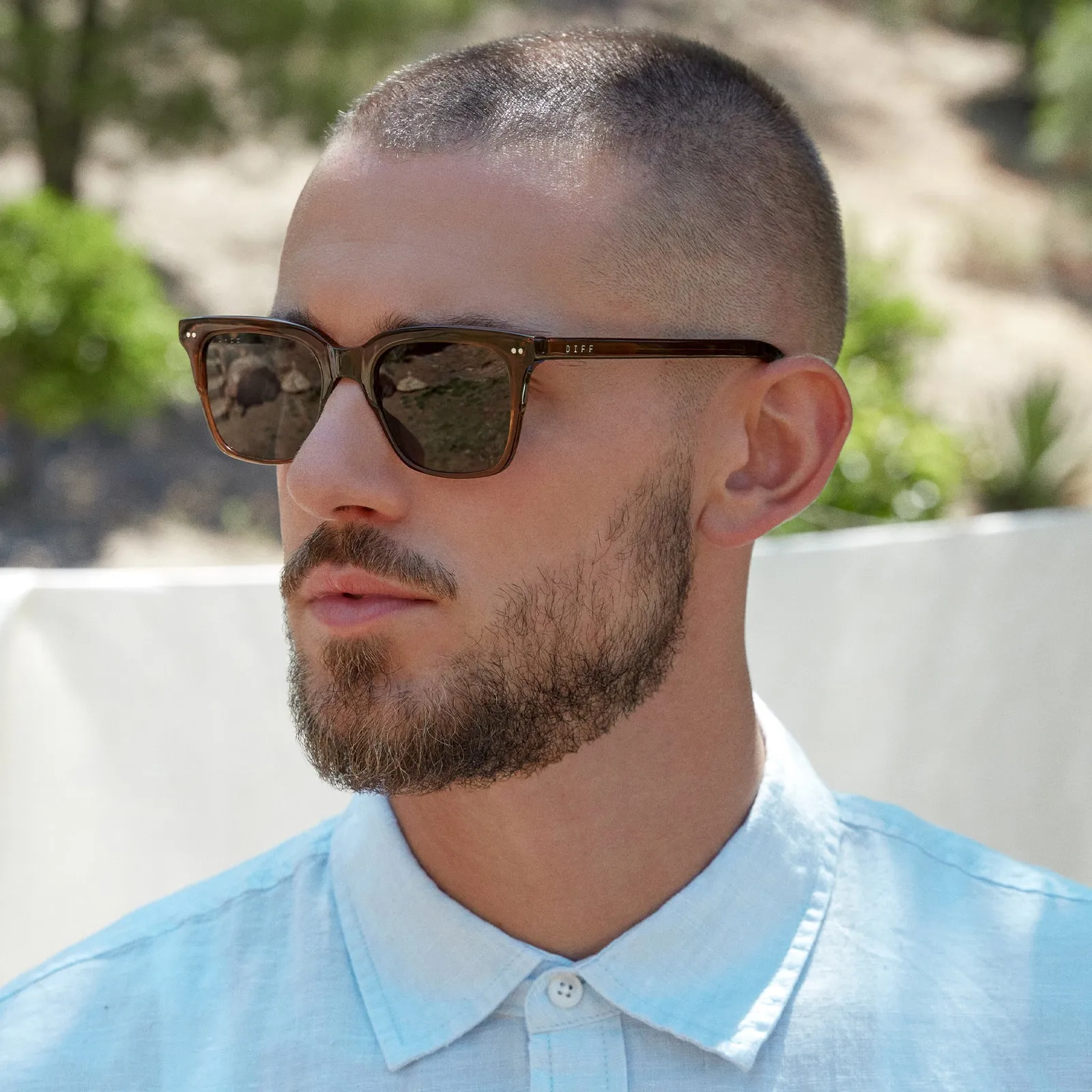 BILLIE - WHISKEY + GREY POLARIZED SUNGLASSES sold by Diff Eyewear product image thumbnail 5