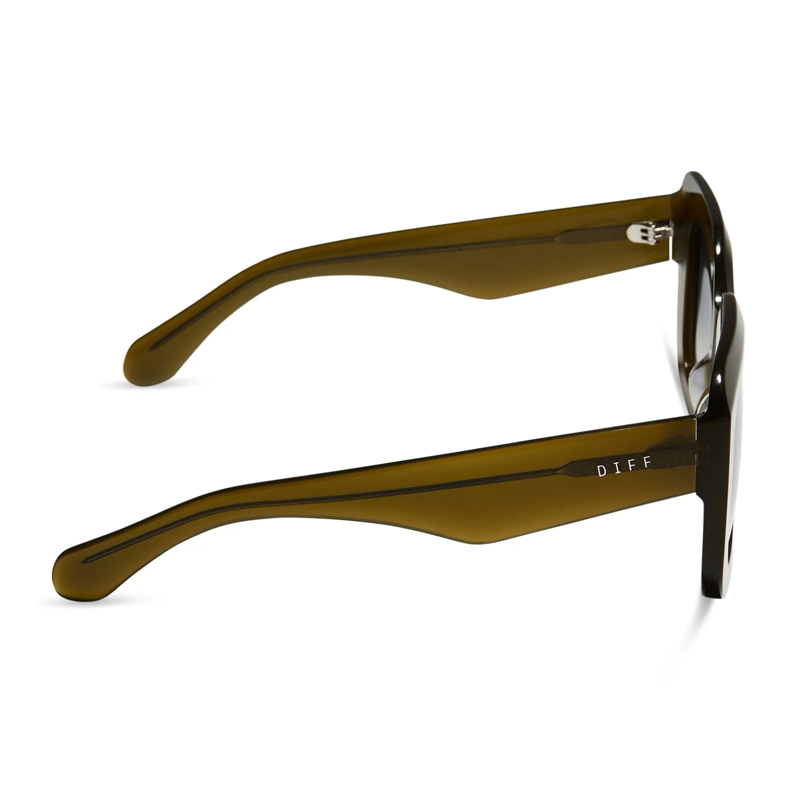 GIADA - RICH OLIVE + GREY GRADIENT SUNGLASSES sold by Diff Eyewear product image thumbnail 3