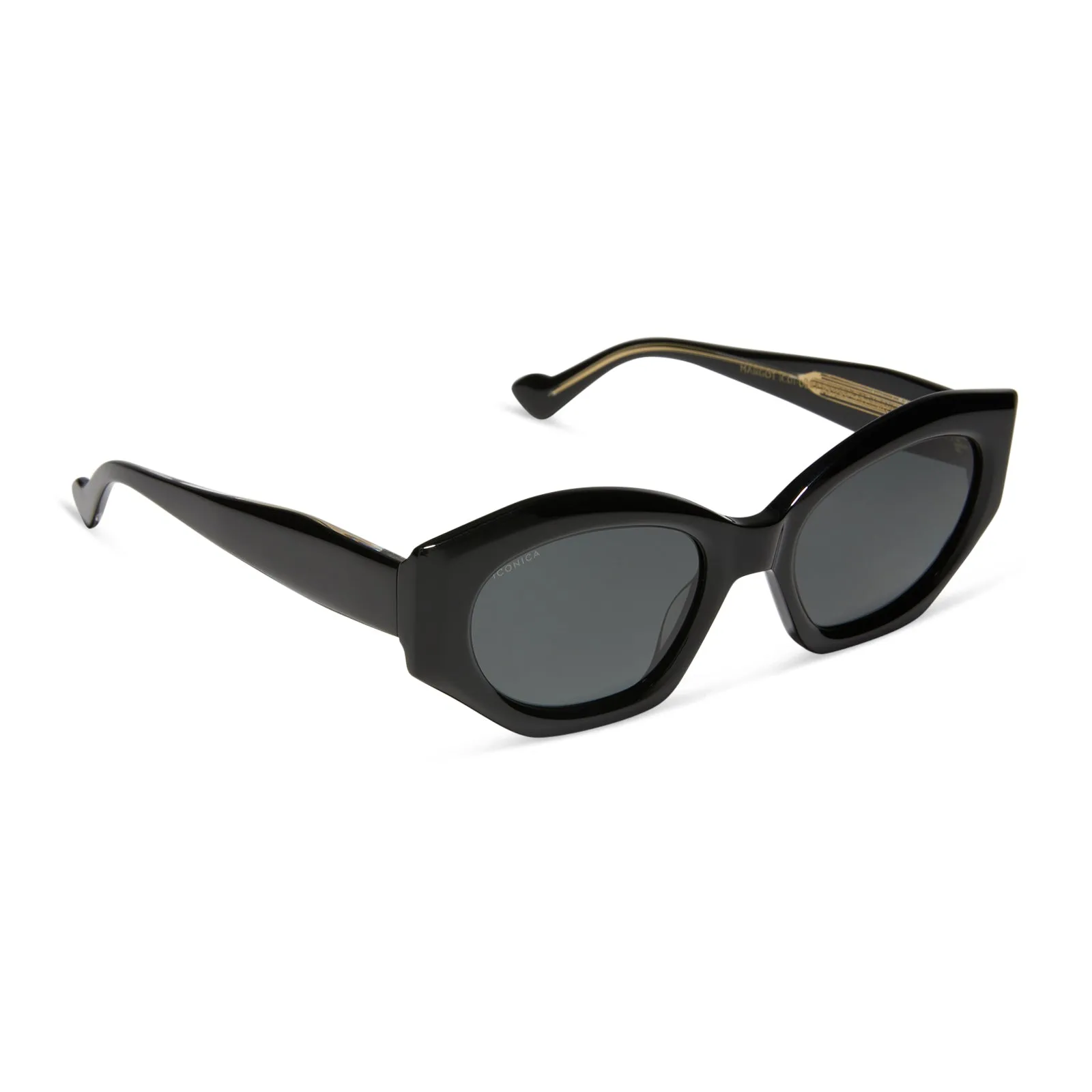 MARGOT - BLACK + GREY + POLARIZED SUNGLASSES sold by Diff Eyewear