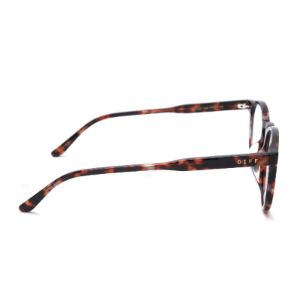 SAWYER - WINE TORTOISE + CLEAR GLASSES sold by Diff Eyewear